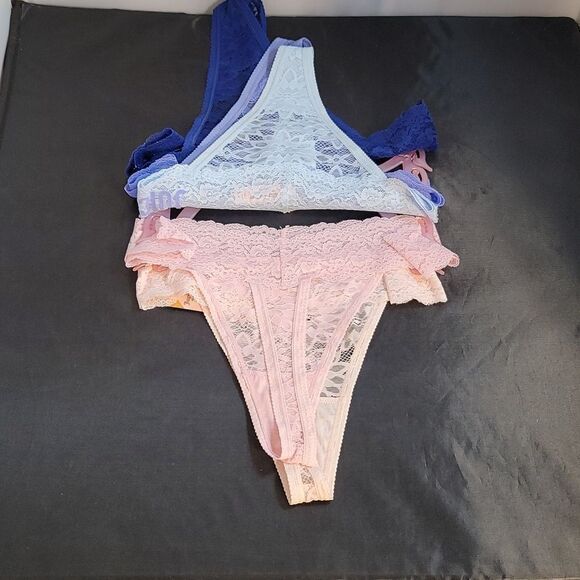 BRAND NEW JUICY COUTURE 5PK DESIGN LACE THONG PANTIE  INTIMATES SETS - Picture 12 of 16